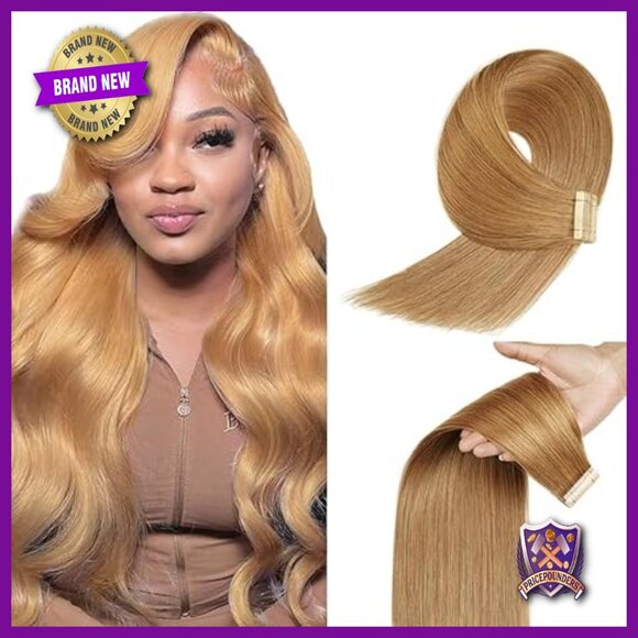 14 Inch Human Hair Tape Extensions 50g 20Pcs Straight Seamless main image 6